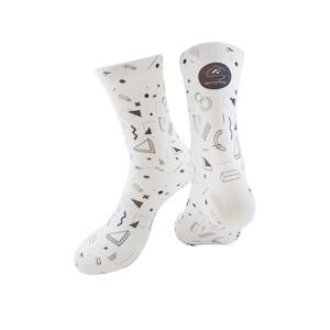 Spring Alley White Space Printed Socks