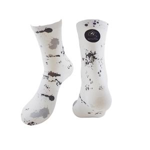 Spring Alley White Painting Printed Socks