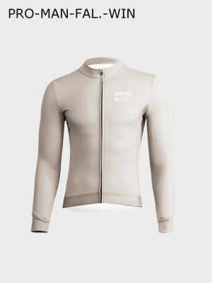 Custom Sublimation Printing Man Long Sleeve Cycling Fleece Jersey 